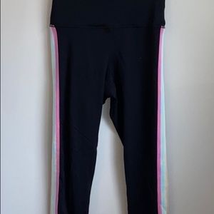 Spiritual Gangster striped leggings